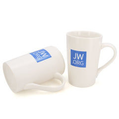 JW.ORG logo mug for coffee or tea white 12 oz