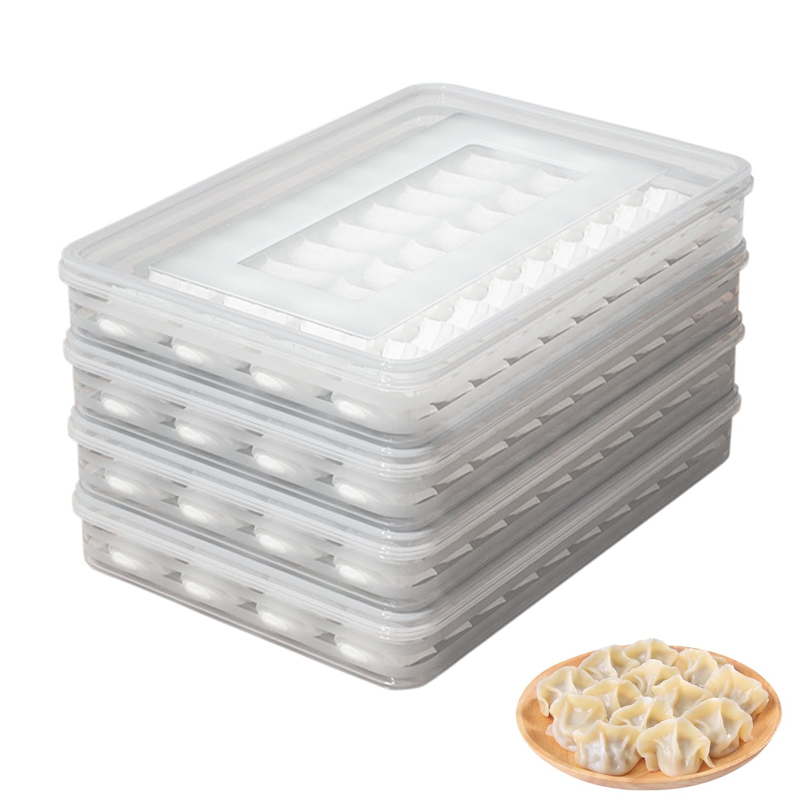 Jwthee 4PCS food storage container stackable design