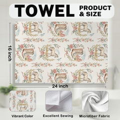 Horse themed towel set for kitchen or bathroom