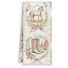 JZHMLXZ Western Cowgirl Kitchen Towels 16x24 size