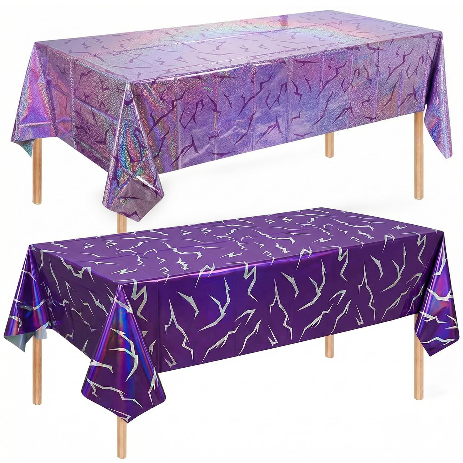 K-Style Hunters iridescent laser tablecloth 54x108 two pack