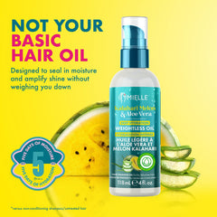 Mielle Organics hair oil bottle with pump top
