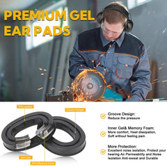 Rechargeable Kalence earmuffs with 1200mAh battery