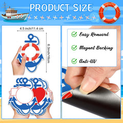 Anchor magnets size 6.3 x 4.49 inches on surface