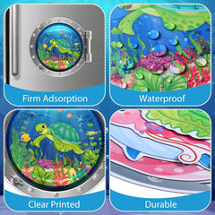 Ocean creatures magnets sized 1.3 to 7.9 inches for doors and fridges