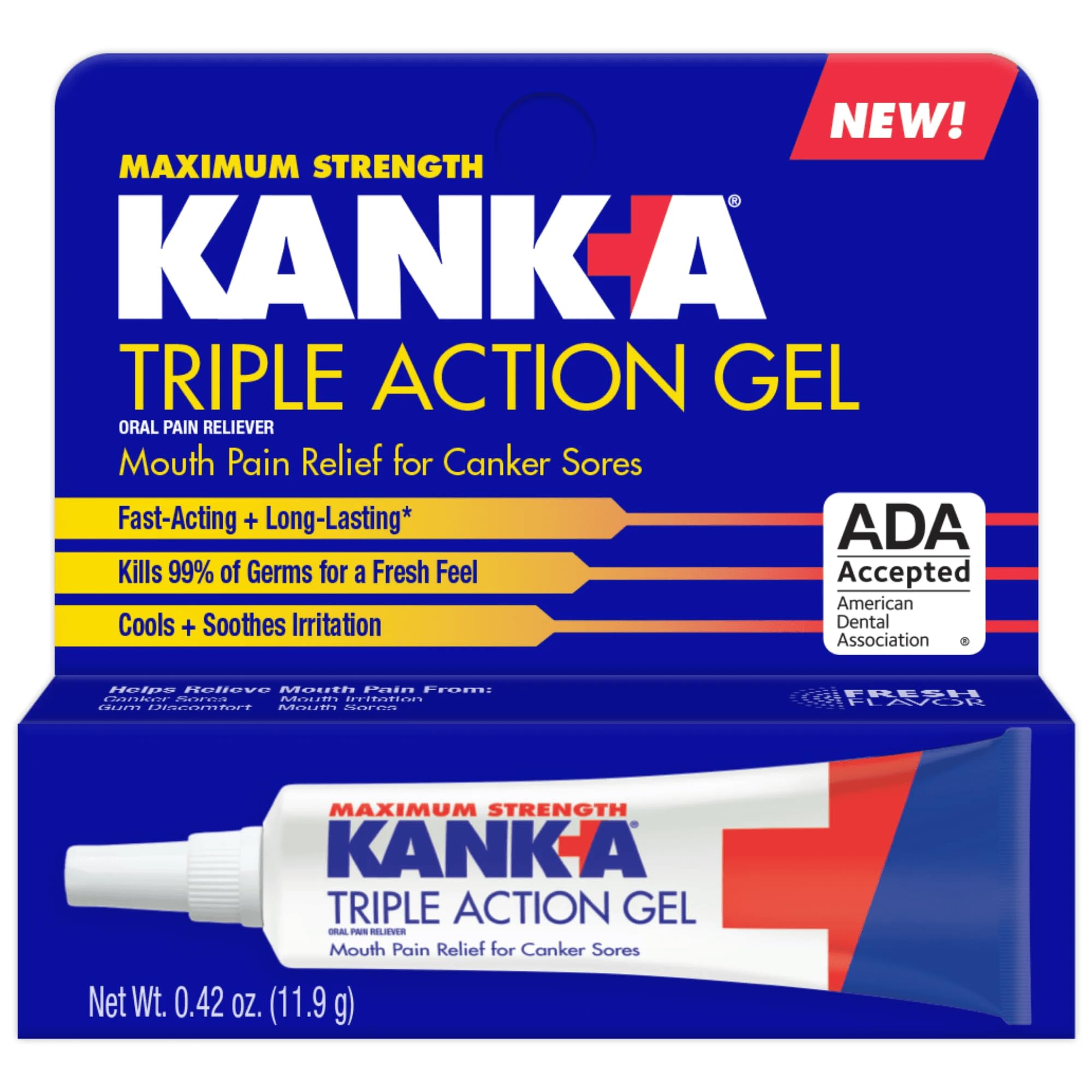 Kank-A Triple Action Gel bottle 0.42 oz