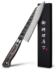 kanngou japanese chef knife aus-8 alloy steel 7 inch kiritsuke blade