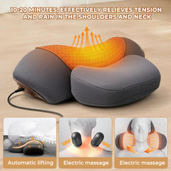 Grey KASHIBANG massage pillow neck adjustable air traction