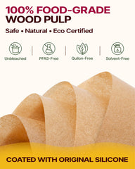 Unbleached parchment paper with silicone coating Katbite