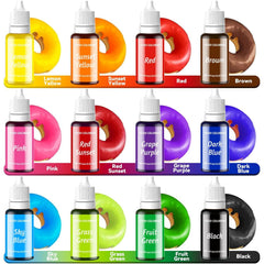 Safe tasteless food color dyes for baking