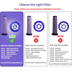 Dyson Ball Animal compatible filter replacement set 2 pack