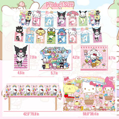 Backdrop from Kawaii Birthday Decorations