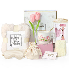 KCKLYY gift baskets for women with luxury blanket