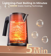 4 hour keep-warm function on electric kettle