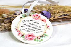 Printed on both sides floral design ornament