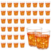 Kegeeei 36 piece acrylic drinking glasses clear bulk pack