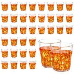 Kegeeei 36 piece acrylic drinking glasses clear bulk pack