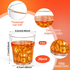 4.5 oz acrylic shot glasses stackable design
