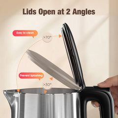 keinve 1.7L kettle stainless steel interior