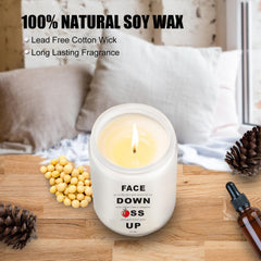 Anniversary gift candle for couple with hidden message