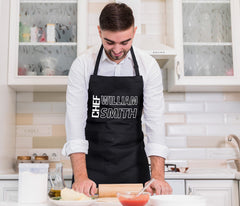 Apron with front pockets for utensils and phone