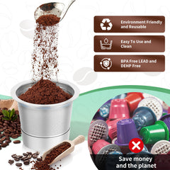 Breville and Mr. Coffee compatible Keurig stainless pods