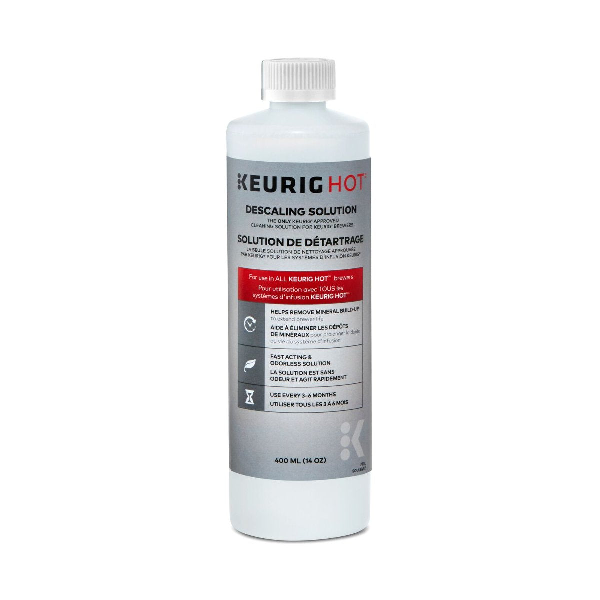 Keurig 14 Ounce Descaling Solution Set of 3 White