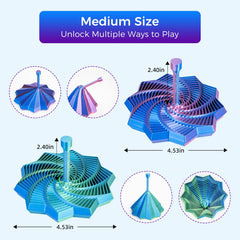 KEZPO fidget star red blue gradient on desk decor setup