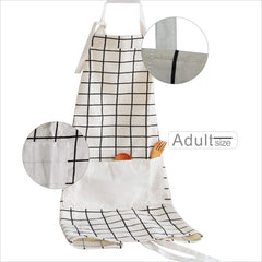 matching aprons for adults and kids in white