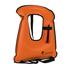 Kid snorkel vest size 20-60 lbs orange color