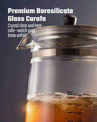 KIDISLE 10-Cup percolator with glass carafe