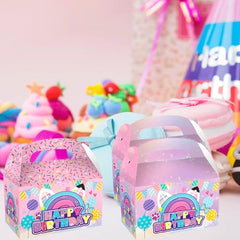 Kids birthday party favors paper boxes ready to assemble image 4