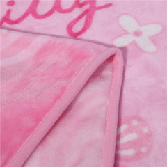 Kids cartoon blanket pink 40x55 size