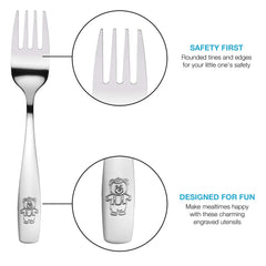 kids cutlery stainless steel forks toddler size