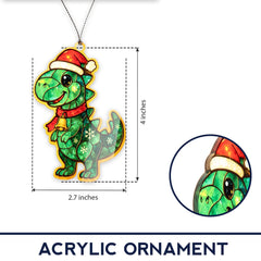 Kids holiday tree decor with greeting card