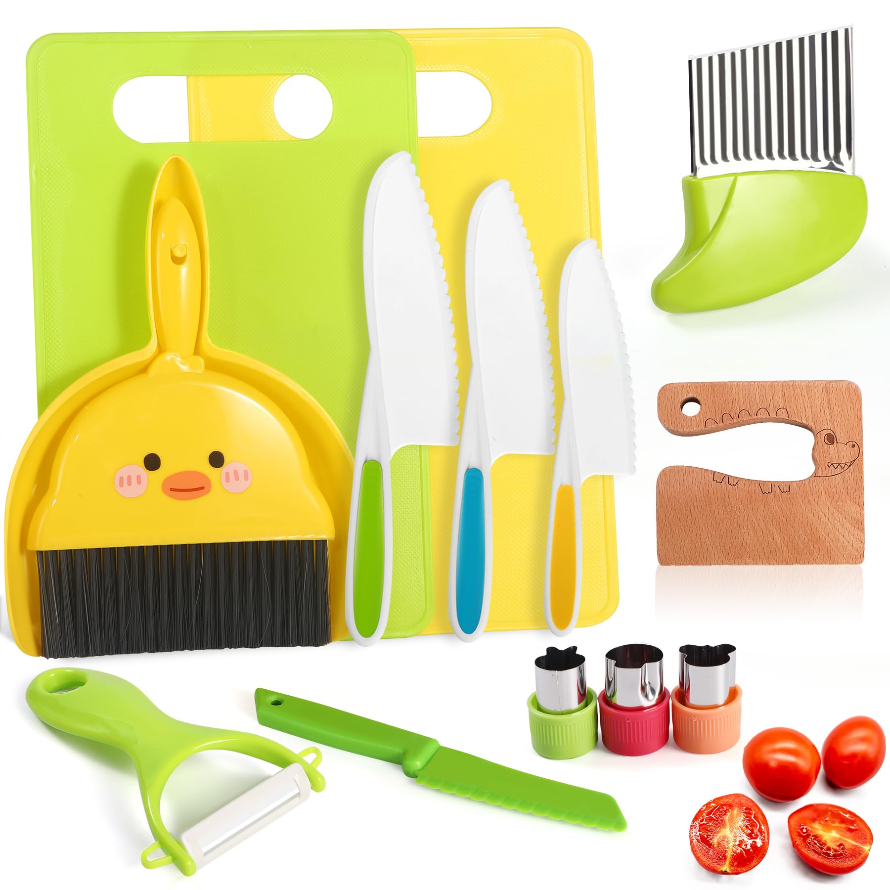 Kids Knife Set with Cutting Board product packaging