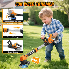 kids leaf blower toy with pretend airflow