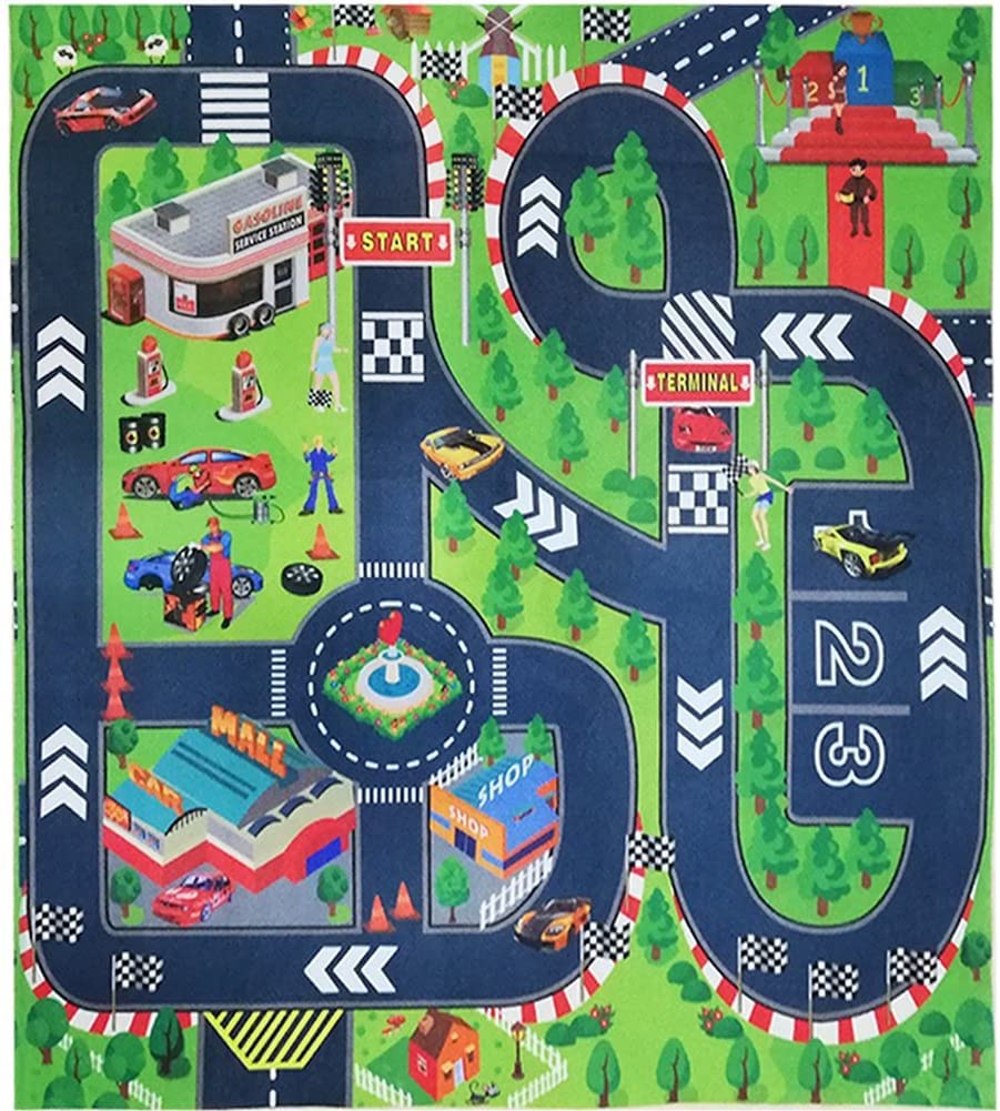 Kids Mat for Toy Cars road mat 70 x 80 cm
