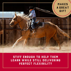 Rawhide burner included in Weaver Equine kids lasso rope