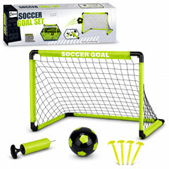 Kids Soccer Goal Set 2 Pack portable backyard setup