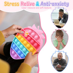 Kids playing with non-toxic silicone fidget toy