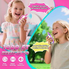 Two channel walkie talkies for kids ages 3-6