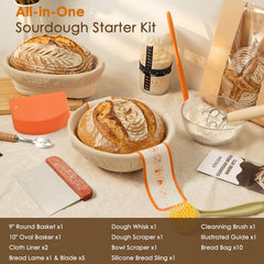 Kikcoin Sourdough Starter Jar 24oz with marks