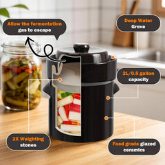 Kimchi fermentation crock container Seeutek