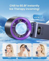 Kimguard ice cooler integrated fan purple lifestyle shot