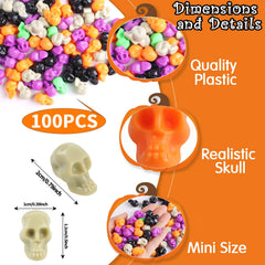 KIMOBER multicolor mini skulls 5 colors for party and bar decor