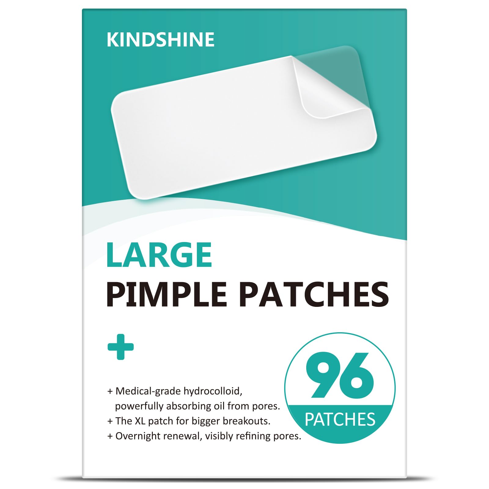 kindshine 96 Count XL hydrocolloid patches product packaging
