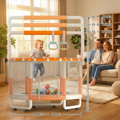 Adjustable gymnastics bar up to 63 inches