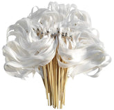 Kingsnow 50pcs ribbon wands white wedding decor