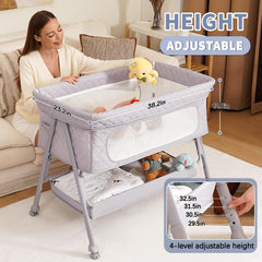 Kiniew Bassinet Bedside Sleeper four height settings